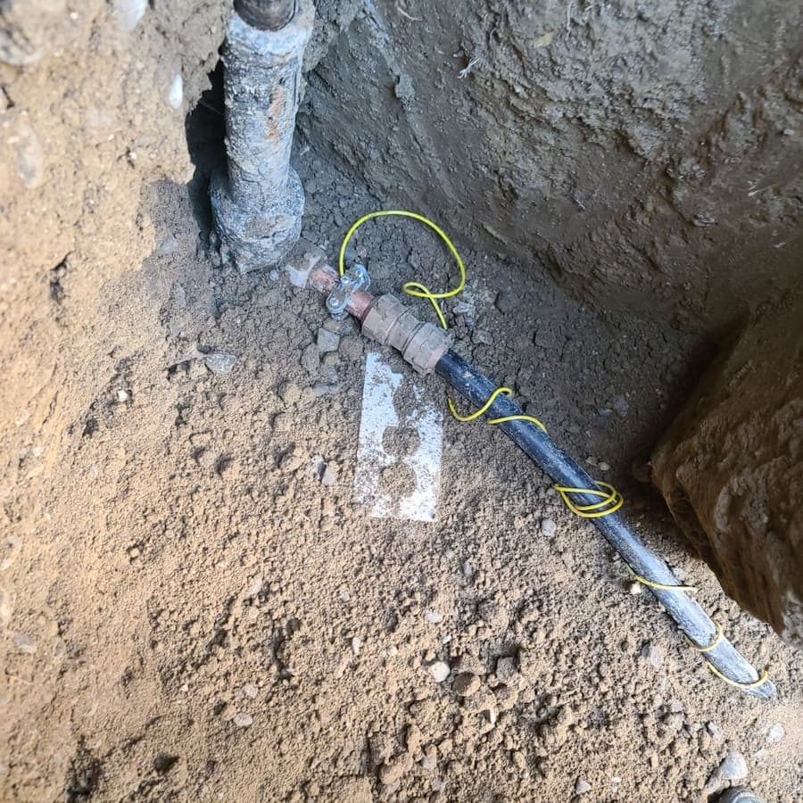 commercial water line replacement project
